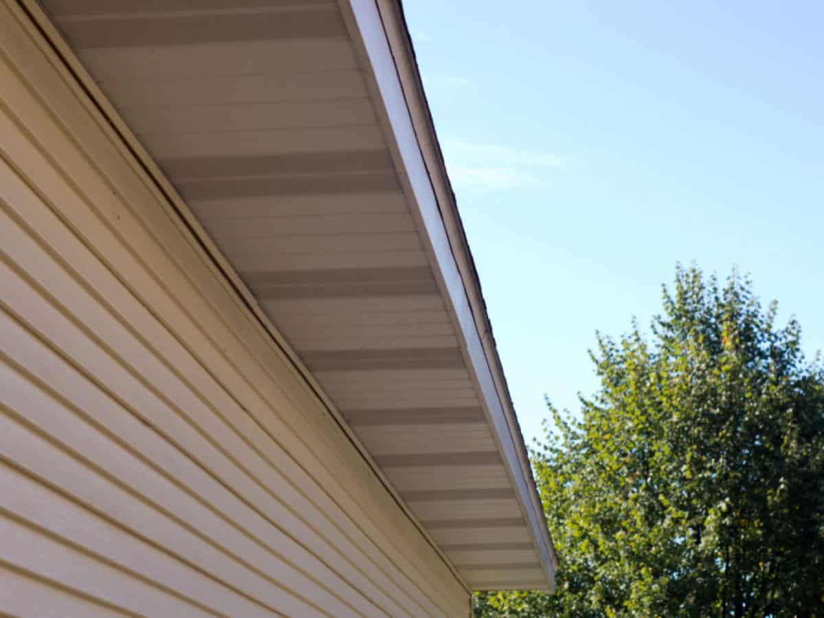 Low-maintenance vented uPVC soffit run fitted by GMG Roof Experts in Hillingdon