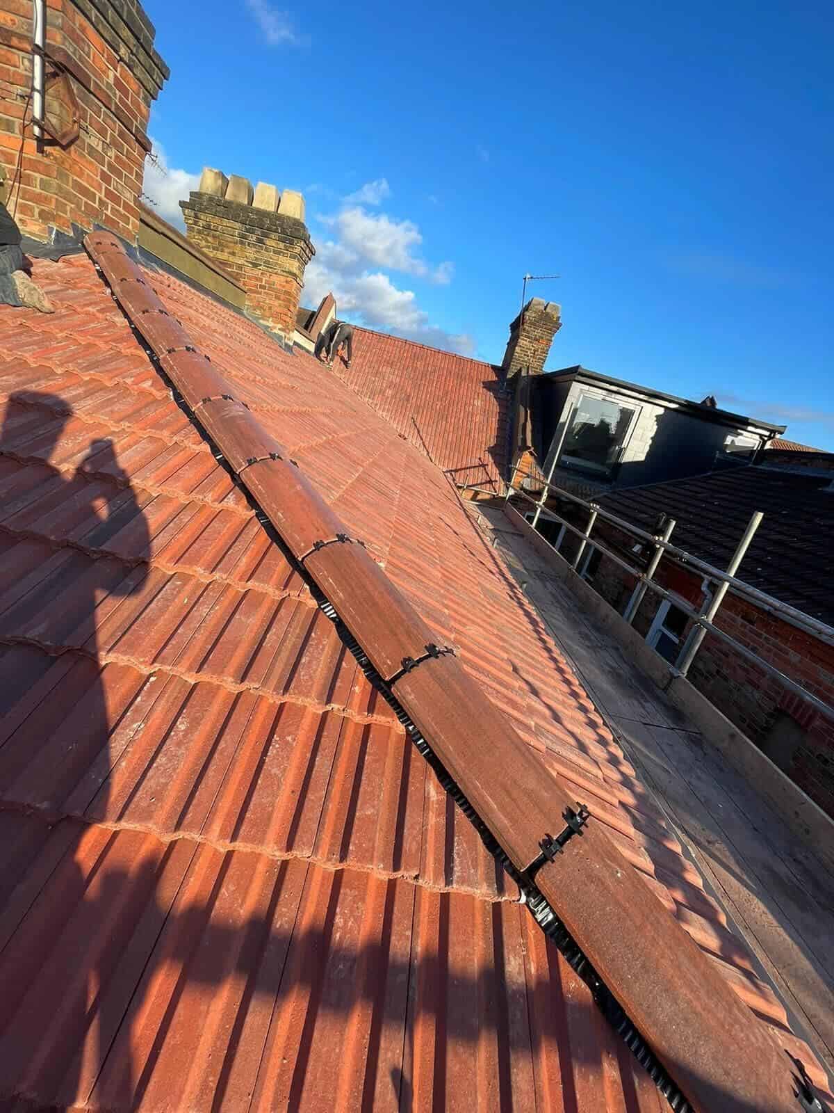 Roofing work completed by GMG Roof Experts in the Hillingdon area